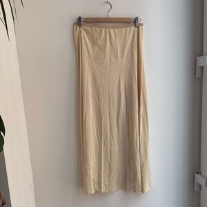 Vintage crème slip skirt